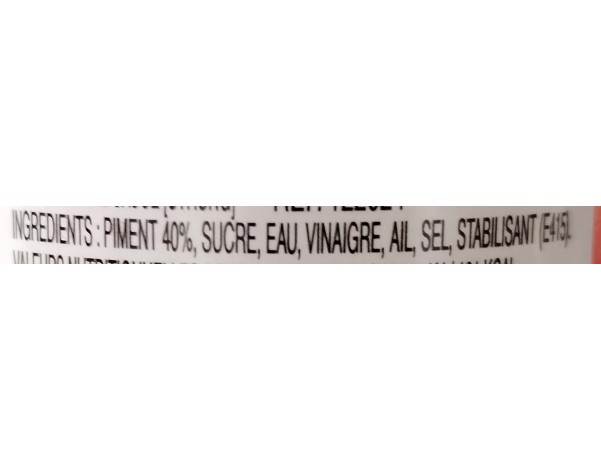 SAUCE DE PIMENT SRIRACHA FORTE