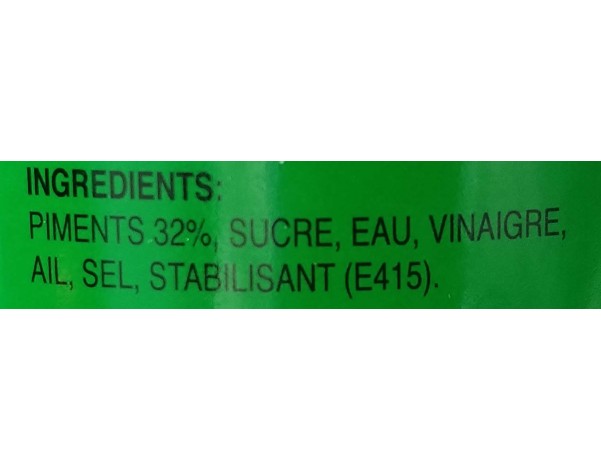 SAUCE DE PIMENT SRIRACHA MOYENNE