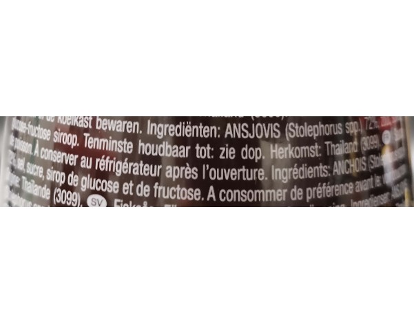 SAUCE DE POISSON SANS GLUTEN