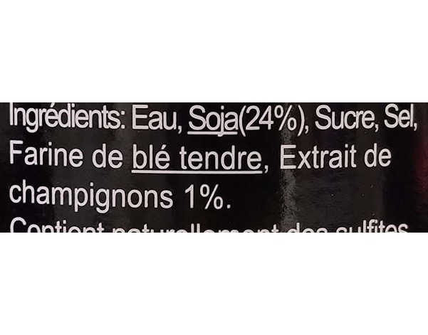 SAUCE DE SOJA AUX CHAMPIGNONS
