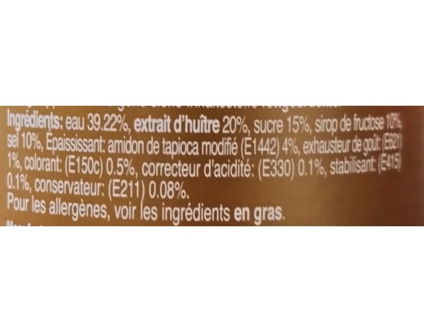 SAUCE HUITRE