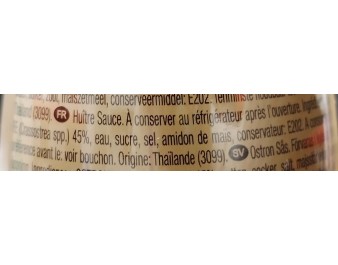 SAUCE HUITRE SANS GLUTEN