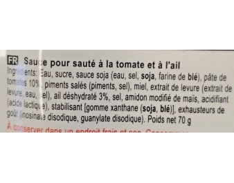 SAUCE POUR CREVETTE A LA TOMATE ET AIL