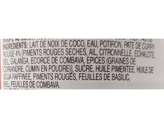 SOUPE DE CURRY ROUGE