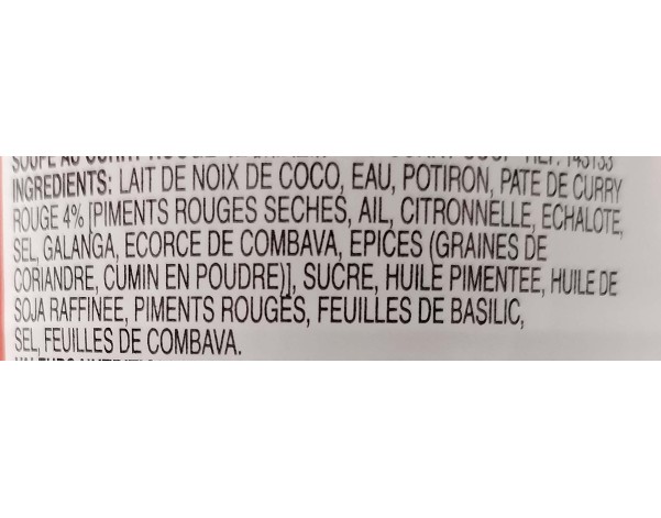 SOUPE DE CURRY ROUGE