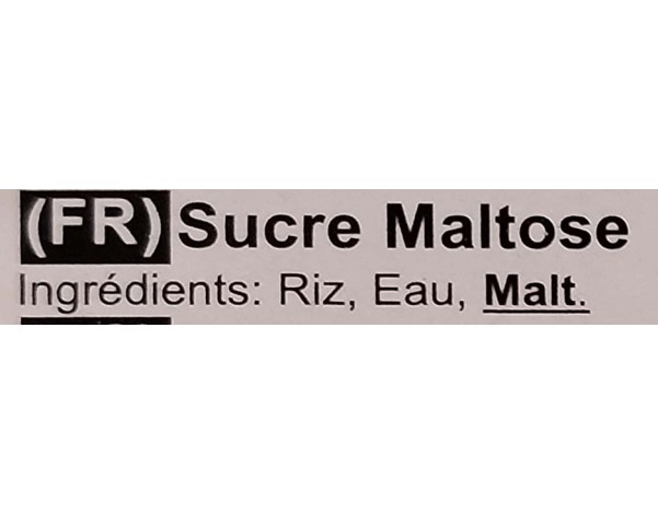 SUCRE DE MALTOSE