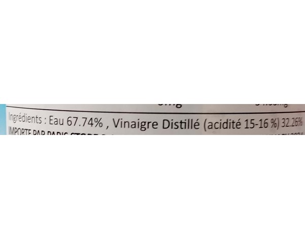 VINAIGRE BLANC 5°