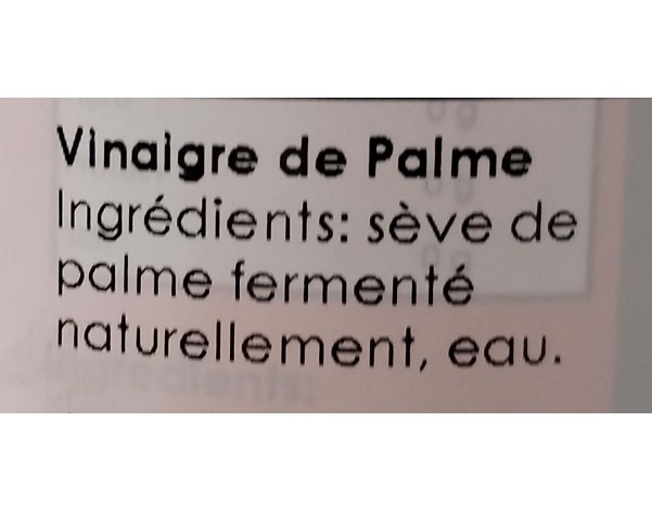 VINAIGRE DE PALMIER 4.5°