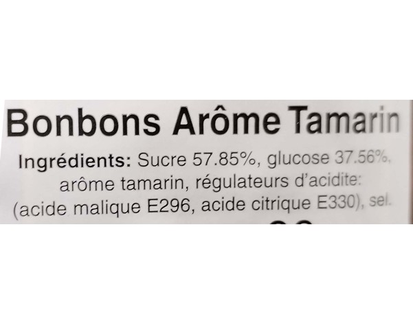 BONBON AU TAMARIN