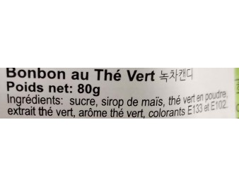 BONBON AU THE VERT