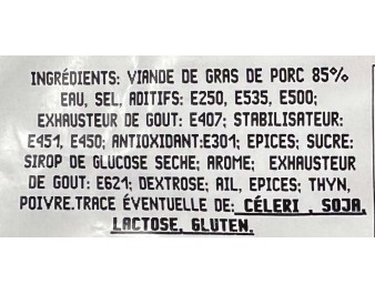 BOUCANE DE PORC FUMEE ****
