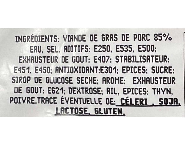 BOUCANE DE PORC FUMEE ****