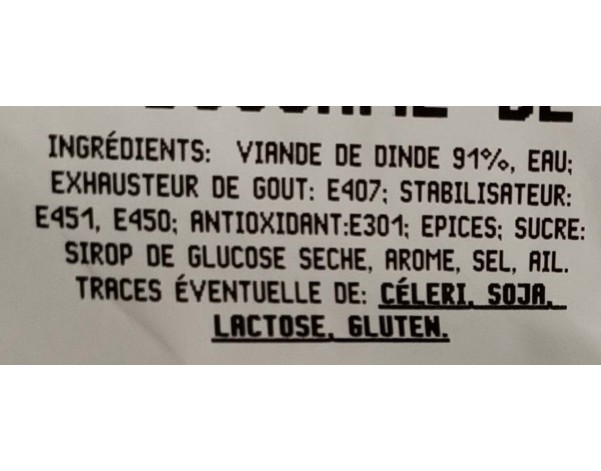 BOUCANE DE POULET FUMEE ****