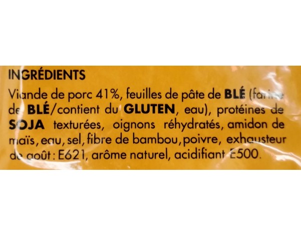 BOUCHEE AU PORC 20 P. ****