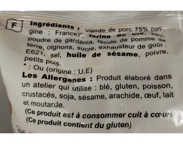 BOUCHEE AU PORC 50 P. ****