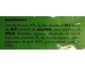BOUCHEE AU PORC ET COMBAVA 20 P. ****