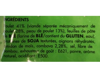 BOUCHEE AU POULET ET COMBAVA 20 P. ****