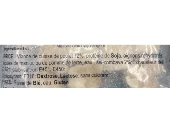 BOUCHEE AU POULET ET COMBAVA 20 P. HALAL ****