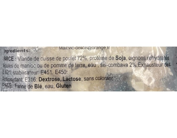 BOUCHEE AU POULET ET COMBAVA 20 P. HALAL ****