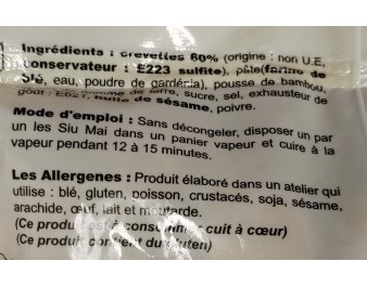 BOUCHEE AUX CREVETTES HALAL 50 P. ****