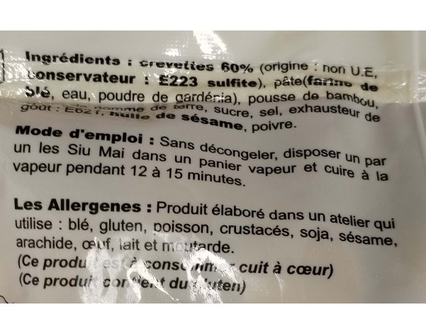 BOUCHEE AUX CREVETTES HALAL 50 P. ****