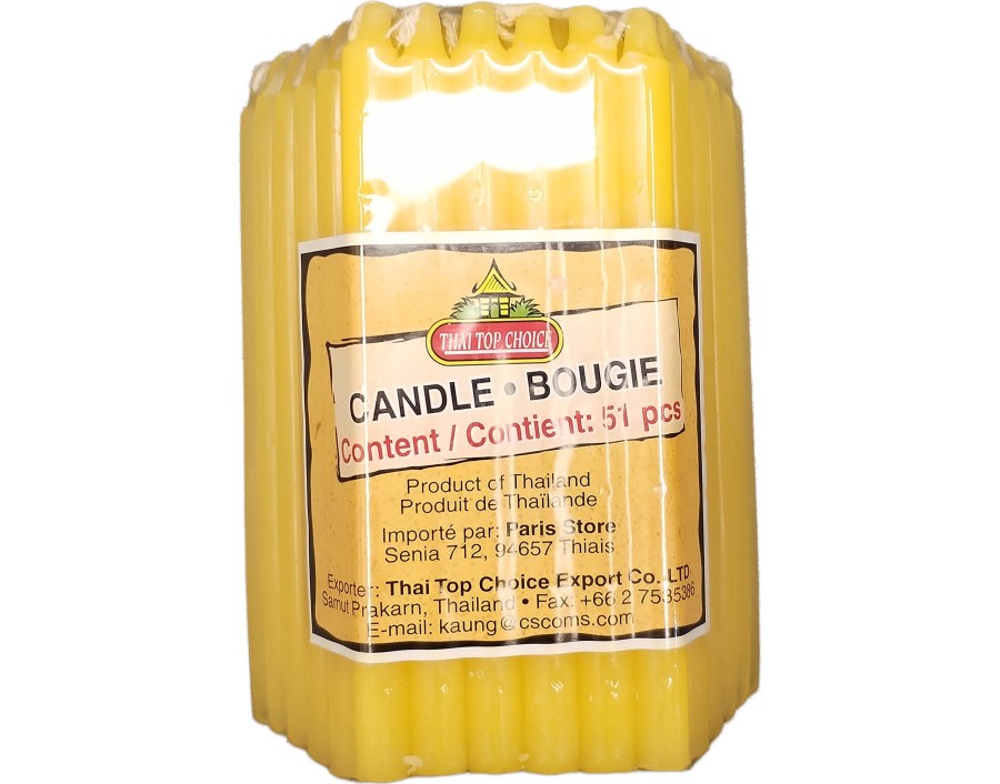 BOUGIE JAUNE 51 P.