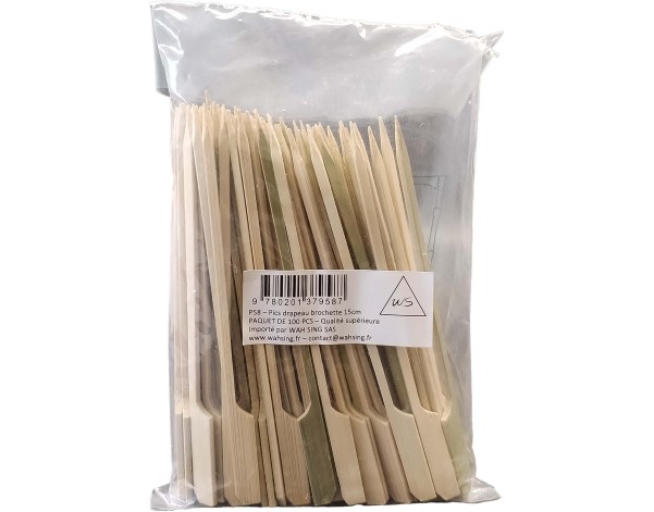 BROCHETTE EN BAMBOU 15 CM 100 P.