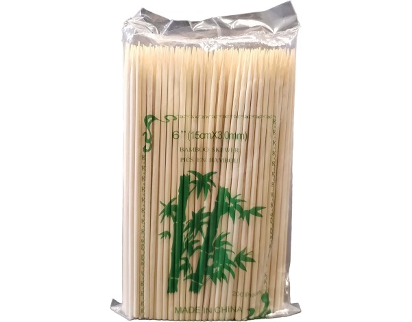 BROCHETTE EN BAMBOU 15 CM 3 MM 200 P.