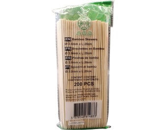 BROCHETTE EN BAMBOU 20 CM 3 MM 200 P.