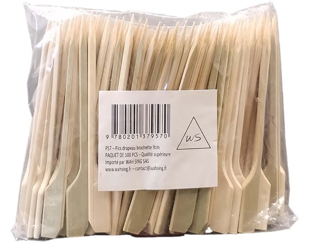 BROCHETTE EN BAMBOU 9 CM 100 P.